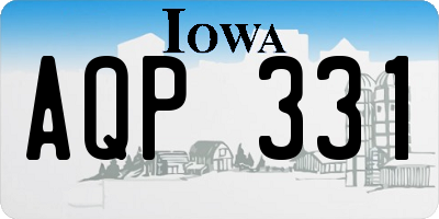 IA license plate AQP331