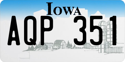 IA license plate AQP351