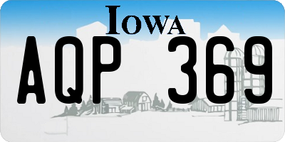 IA license plate AQP369