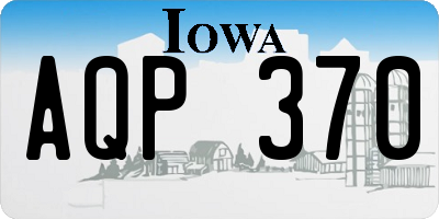IA license plate AQP370