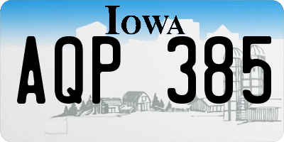 IA license plate AQP385
