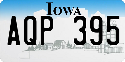 IA license plate AQP395