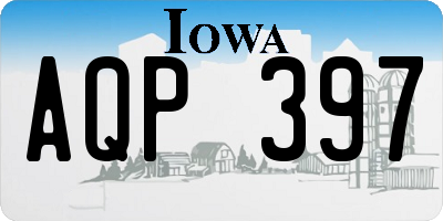 IA license plate AQP397
