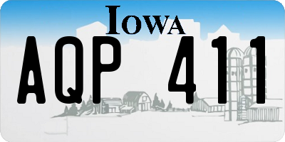 IA license plate AQP411