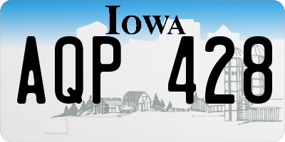 IA license plate AQP428