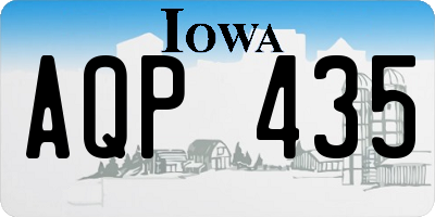 IA license plate AQP435