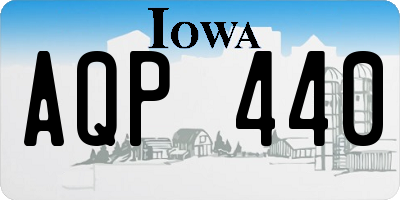 IA license plate AQP440