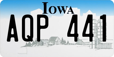 IA license plate AQP441