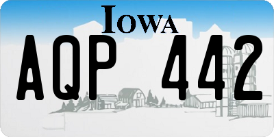 IA license plate AQP442