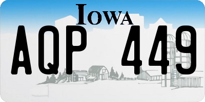 IA license plate AQP449