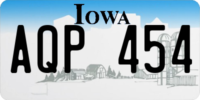 IA license plate AQP454