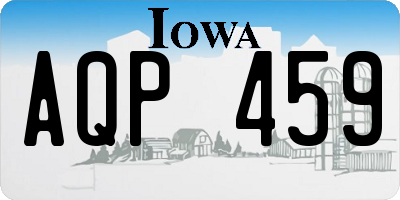 IA license plate AQP459