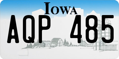 IA license plate AQP485