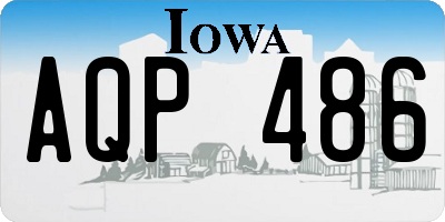 IA license plate AQP486