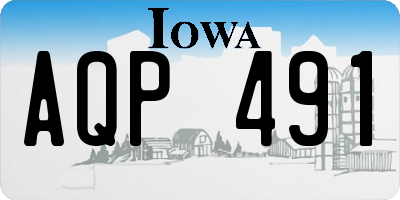 IA license plate AQP491
