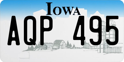 IA license plate AQP495