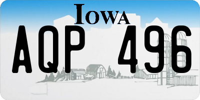 IA license plate AQP496