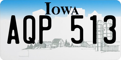IA license plate AQP513