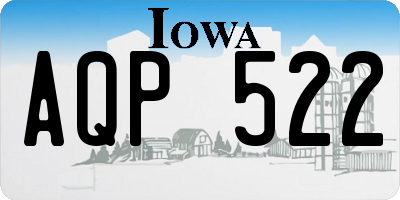 IA license plate AQP522