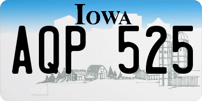 IA license plate AQP525