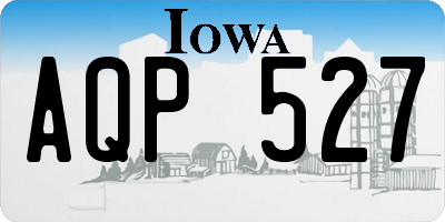 IA license plate AQP527