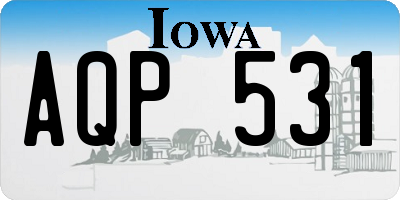 IA license plate AQP531