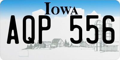 IA license plate AQP556