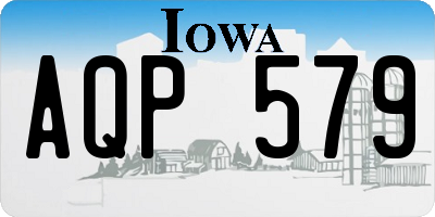 IA license plate AQP579