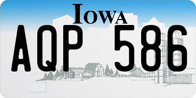 IA license plate AQP586