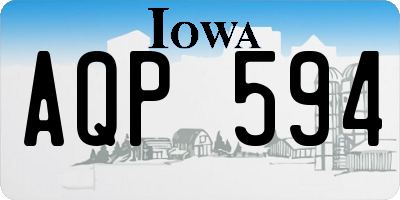 IA license plate AQP594