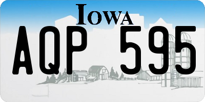 IA license plate AQP595
