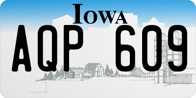 IA license plate AQP609