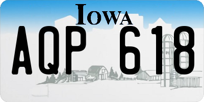 IA license plate AQP618