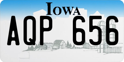 IA license plate AQP656