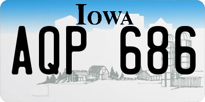 IA license plate AQP686