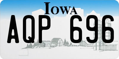 IA license plate AQP696