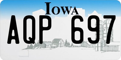 IA license plate AQP697