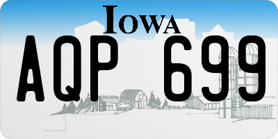 IA license plate AQP699