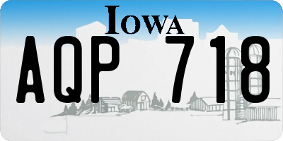 IA license plate AQP718