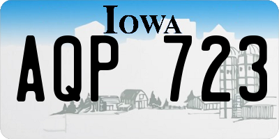 IA license plate AQP723