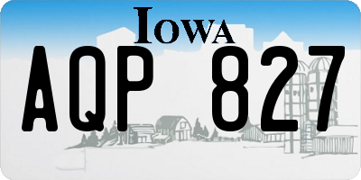 IA license plate AQP827