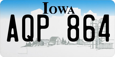 IA license plate AQP864