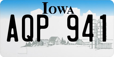 IA license plate AQP941