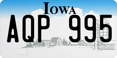 IA license plate AQP995