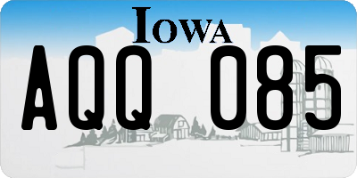 IA license plate AQQ085