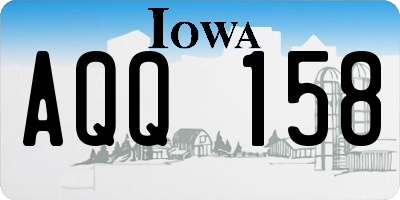 IA license plate AQQ158