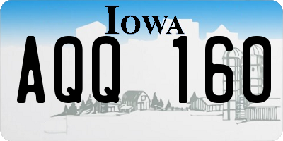 IA license plate AQQ160
