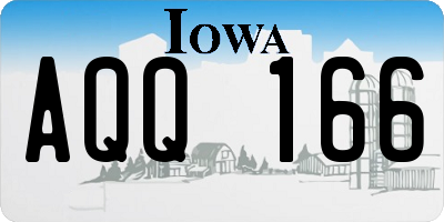 IA license plate AQQ166