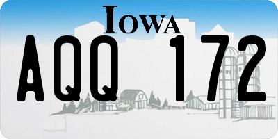 IA license plate AQQ172