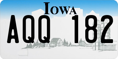 IA license plate AQQ182